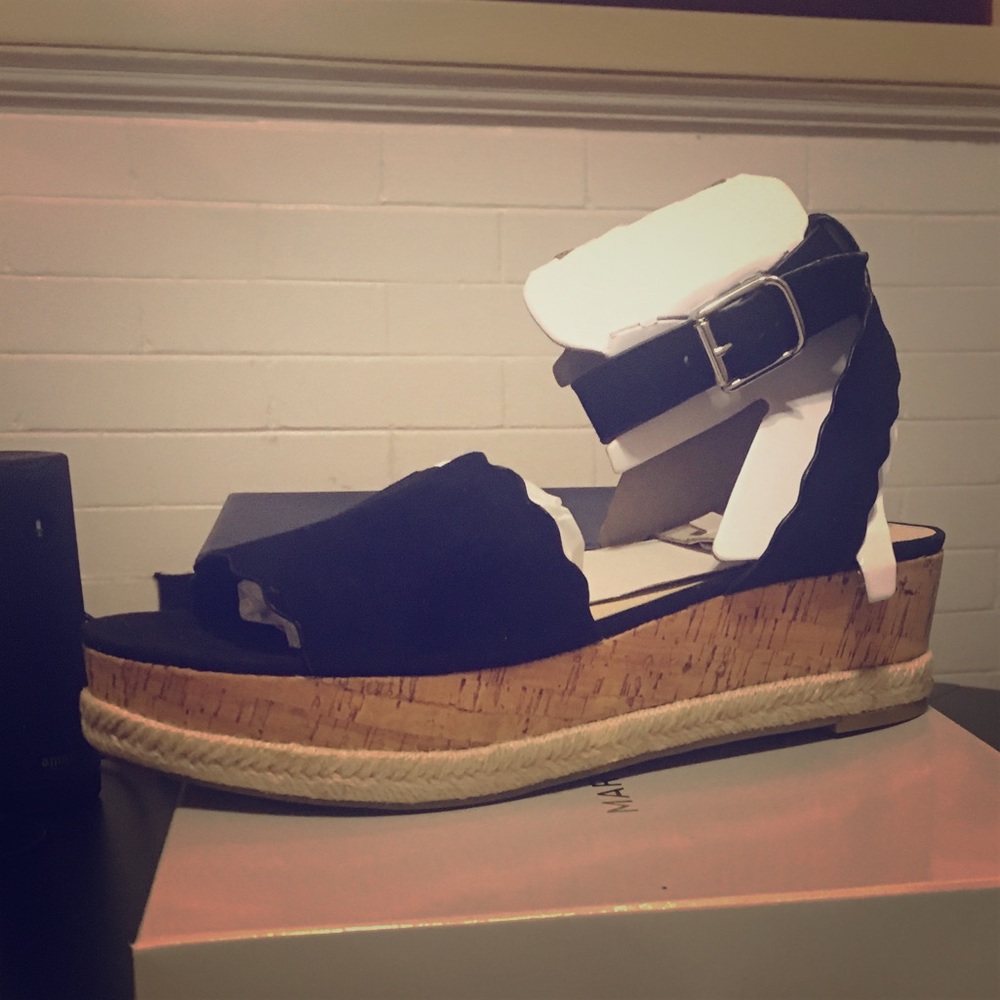Marc Fisher Scallop Sandals